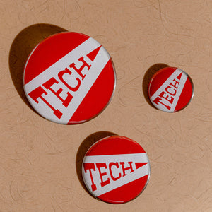Texas Tech™ Vintage Pennant Buttons (Matte Finish)