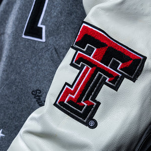 Texas Tech™ x Settlemier’s Limited Edition Letterman Jacket (Grey)