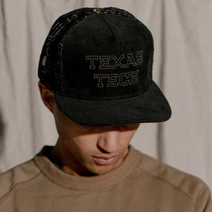 Texas Tech™ x Dvniel Luu Wordmark Hat (Black Tonal)