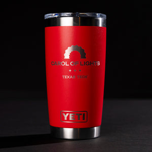 Texas Tech X YETI - Carol of Lights® Rambler® 20 oz Tumbler