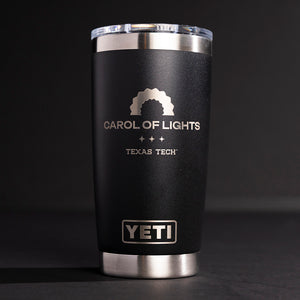 Texas Tech X YETI - Carol of Lights® Rambler® 20 oz Tumbler