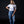 A woman modeling a light gray graphic t-shirt with 'EVERMORE' printed in metallic silver across the chest, paired with distressed blue jeans, posed against a solid black background.