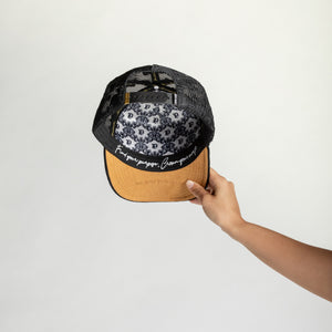 Cappello ufficiale Texas Tech™ x Dvniel Luu Wordmark (Nero/Bianco)