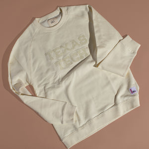 Texas Tech™ Official Crewneck Custom Sweatshirt (Cloud)