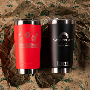 Texas Tech X YETI - Carol of Lights® Rambler® 20 oz Tumbler